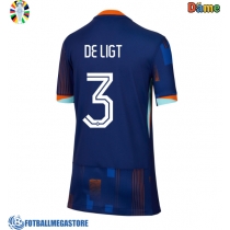 Fotballdrakt Dame Nederland Matthijs de Ligt #3 Bortedrakt EM 2024 Kortermet